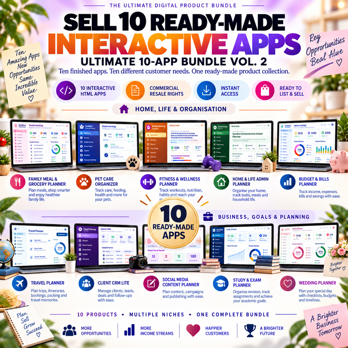 🚀📦 Ultimate 10-App Bundle Vol. 2 — Ready-Made Digital Products