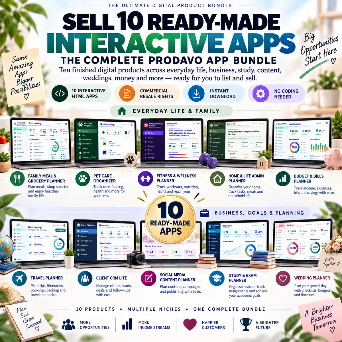 🚀📦 Ultimate 10-App Bundle — Ready-Made Digital Products