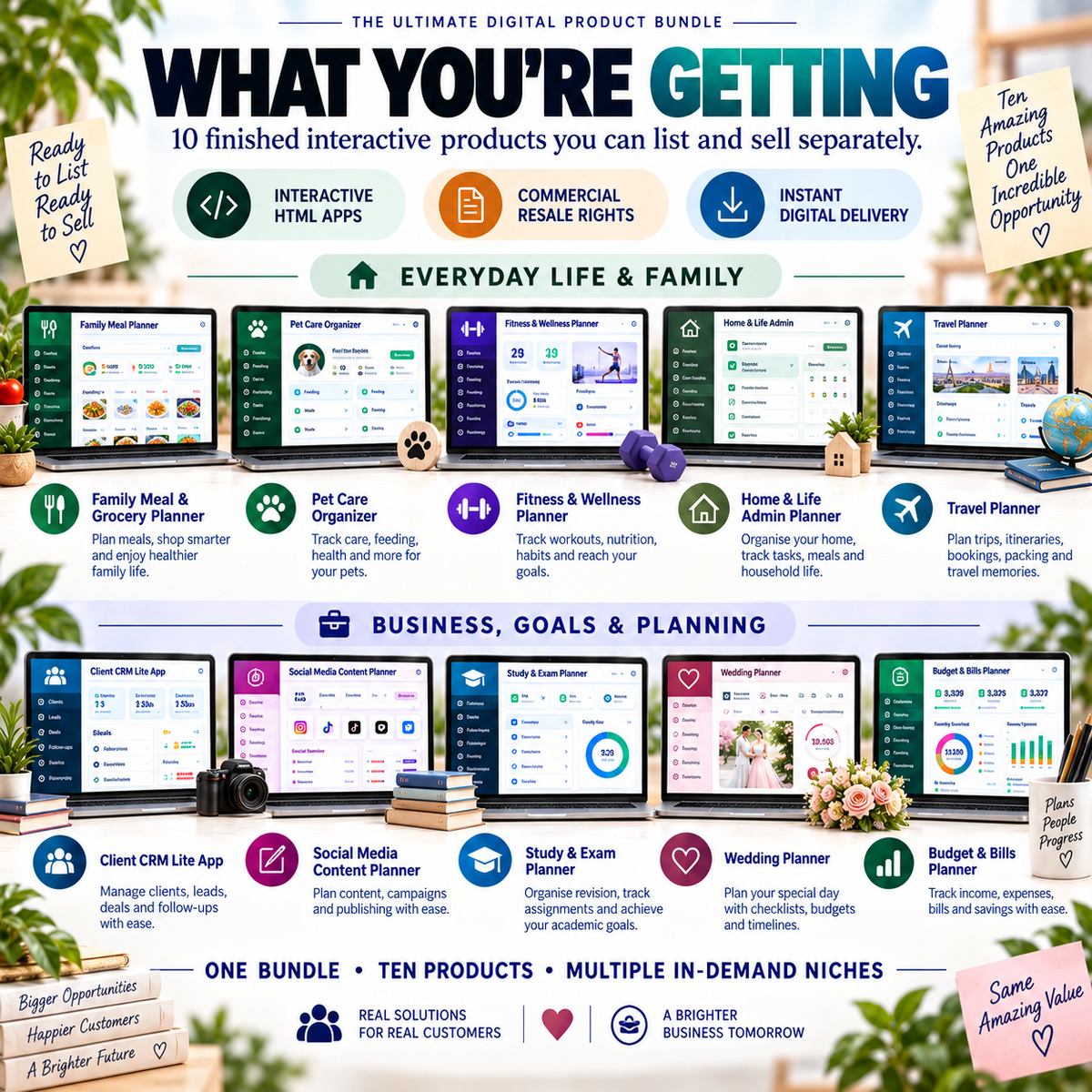 🚀📦 Ultimate 10-App Bundle — Ready-Made Digital Products